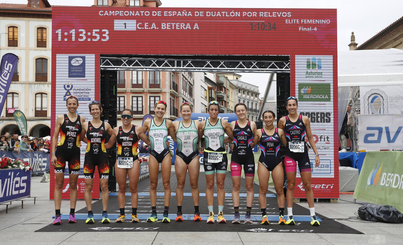 Las pruebas de relevos ponen el colofón al Duatlón de Avilés