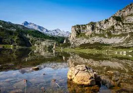 Lago Ercina en los Picos de Europa