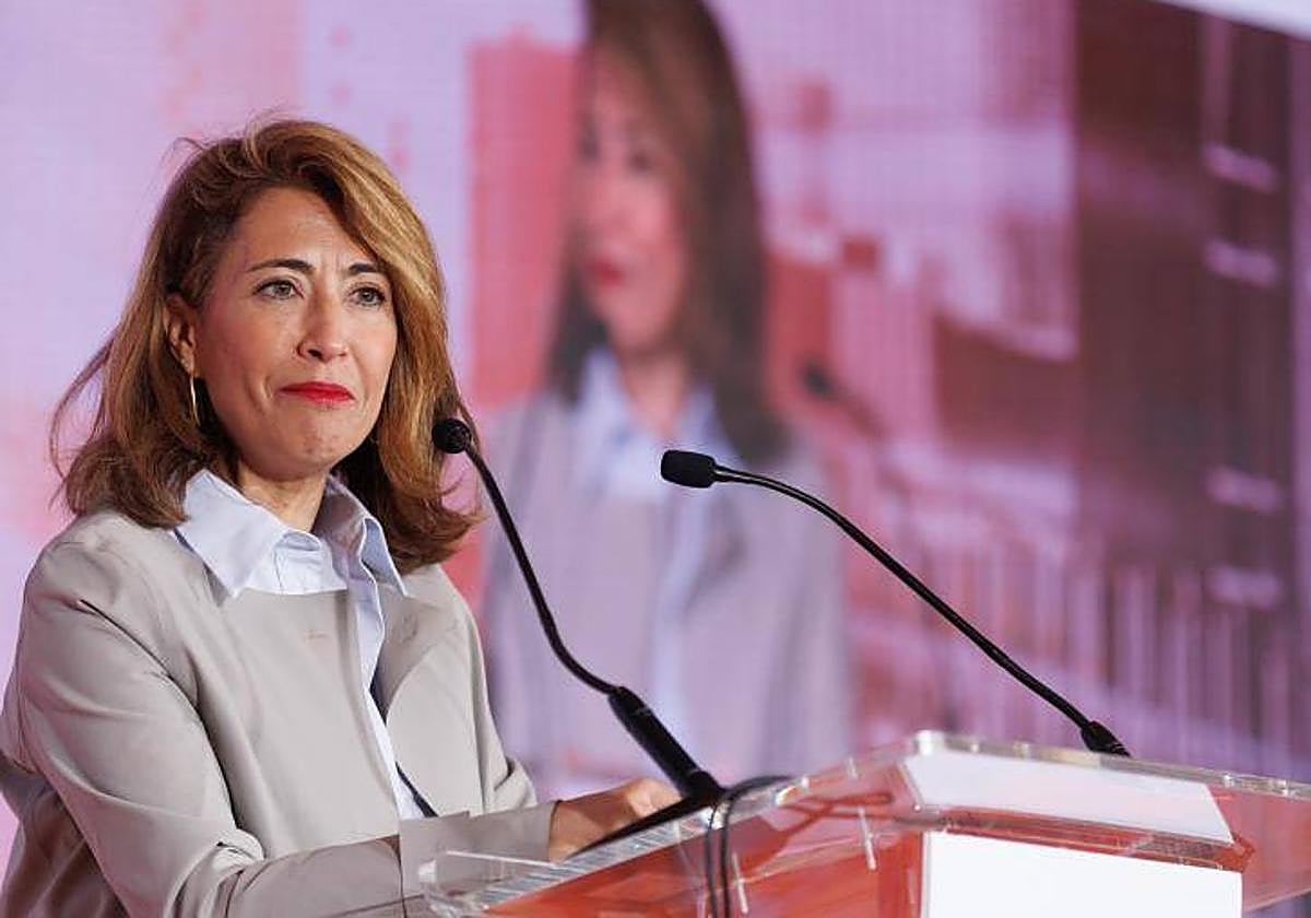 La ministra de Transportes, Raquel Sánchez, esta mañana en el I Foro de Infraestructuras de 'El Economista'.