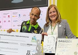 Wilkin Aquiles tras vencer en el campeonato.