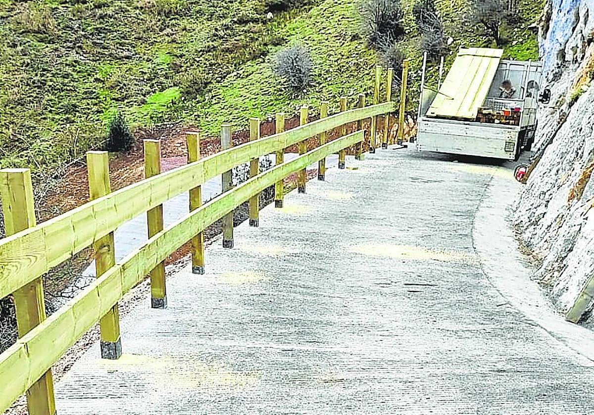 La pista de La Flecha permitirá desde el martes un acceso directo del valle del Güeña a la CO-4.