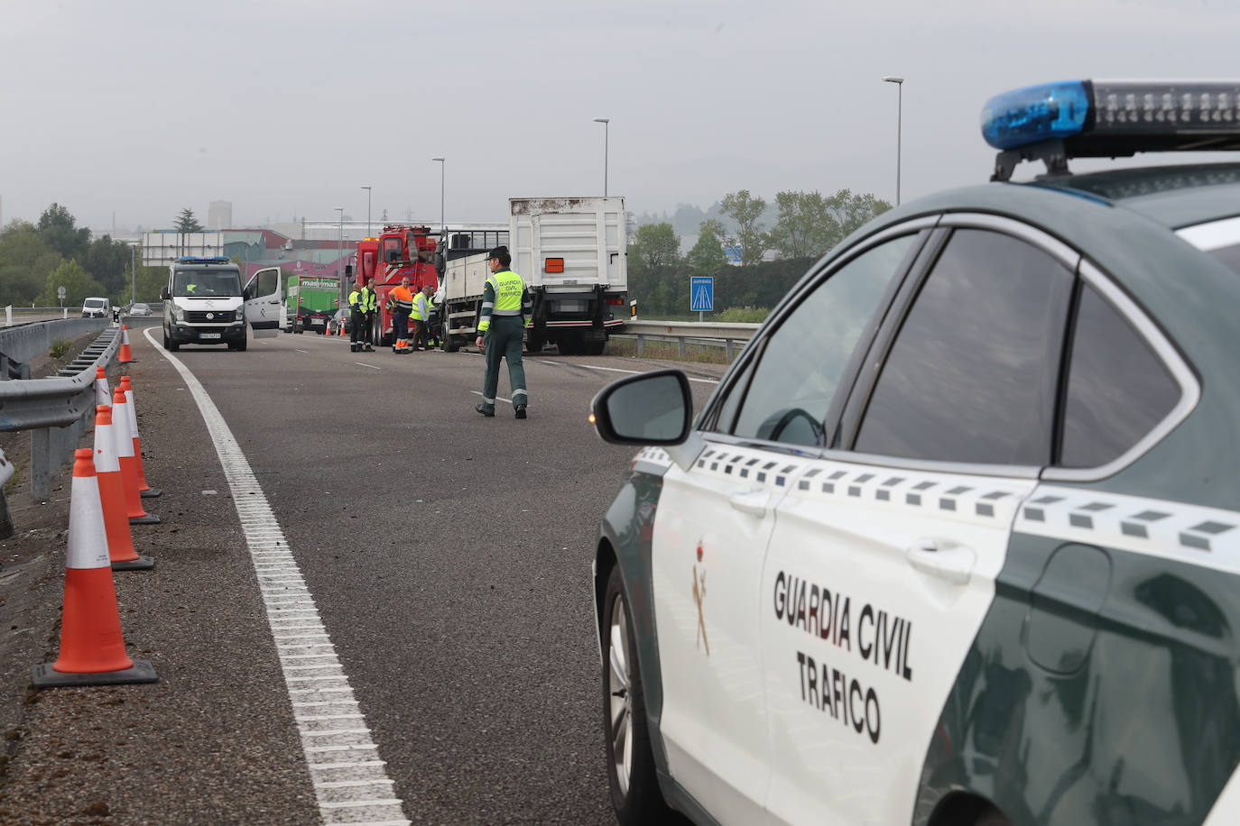 Grave accidente de tráfico en la AS-II