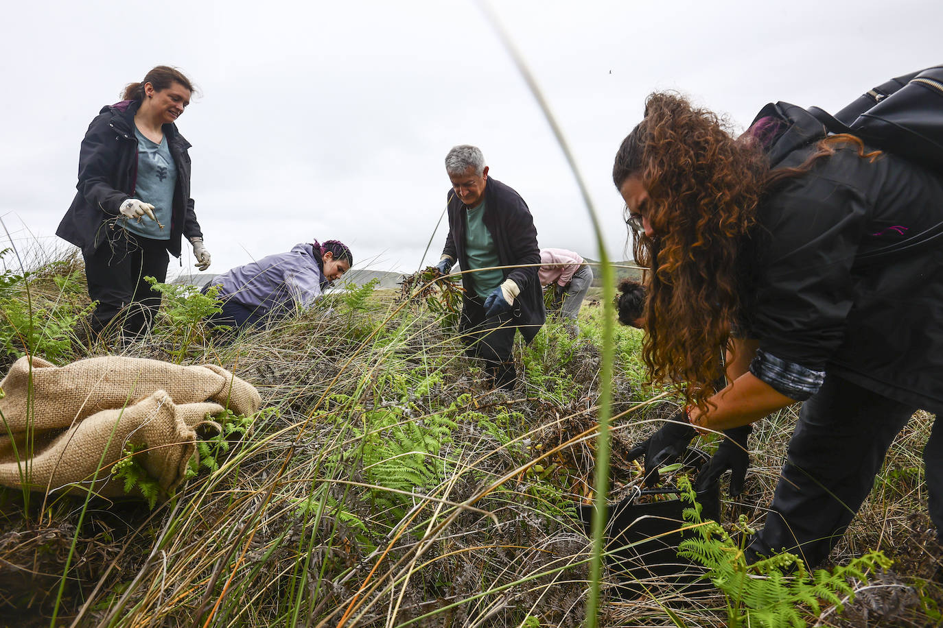 Limpieza masiva de la playa de Xagó