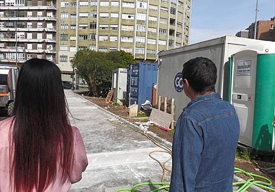 Visita durante las obras.