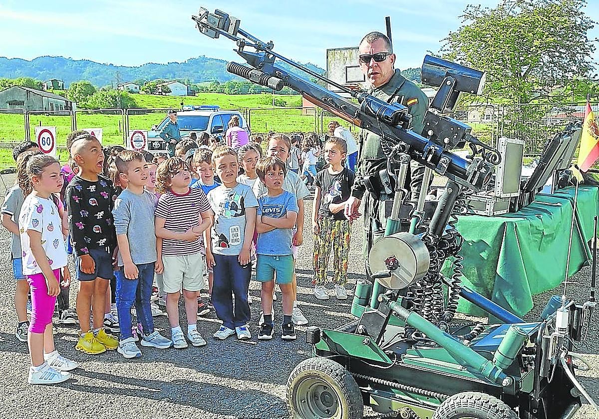 El helicóptero fue una de las estrellas.
