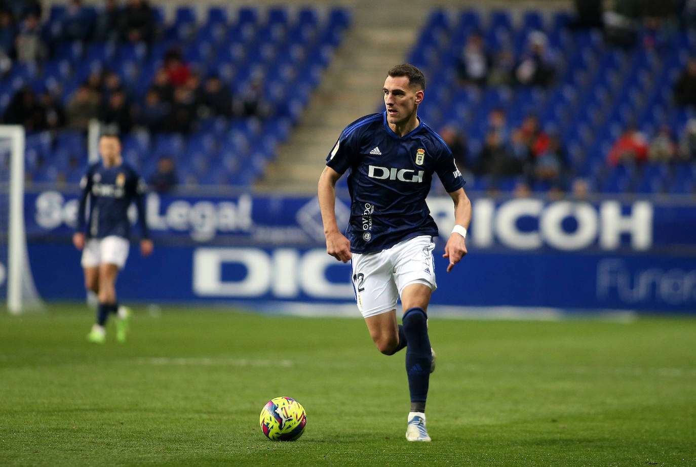 Dani Calvo, en un partido de esta temporada.