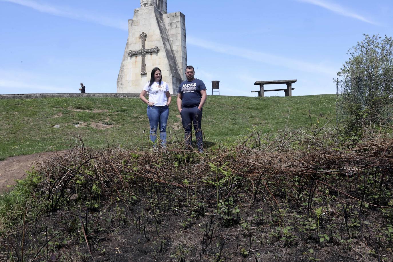 La naturaleza se abre paso entre las cenizas en el Naranco