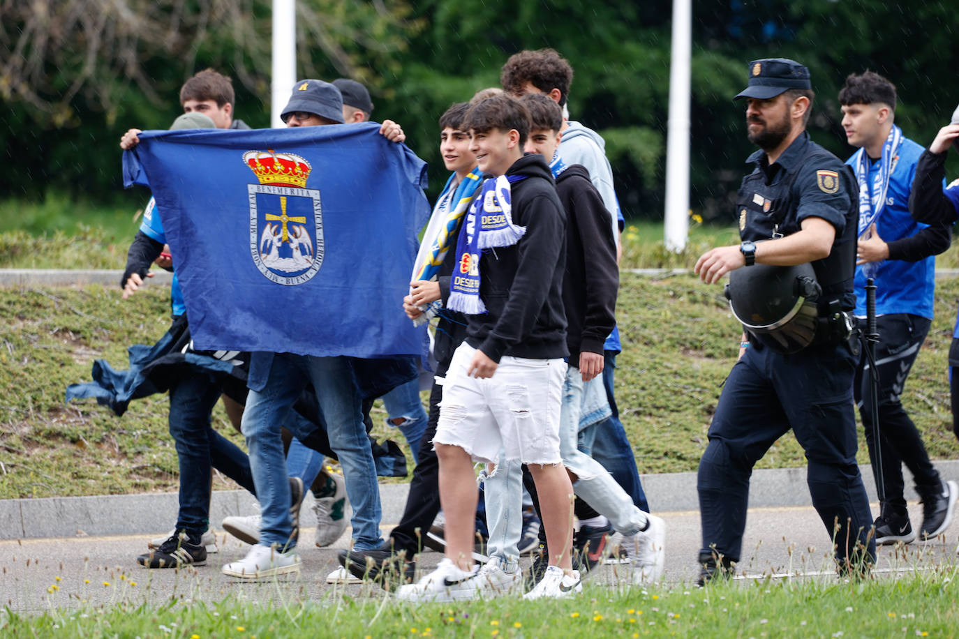 Todas las imágenes del ambiente previo al partido