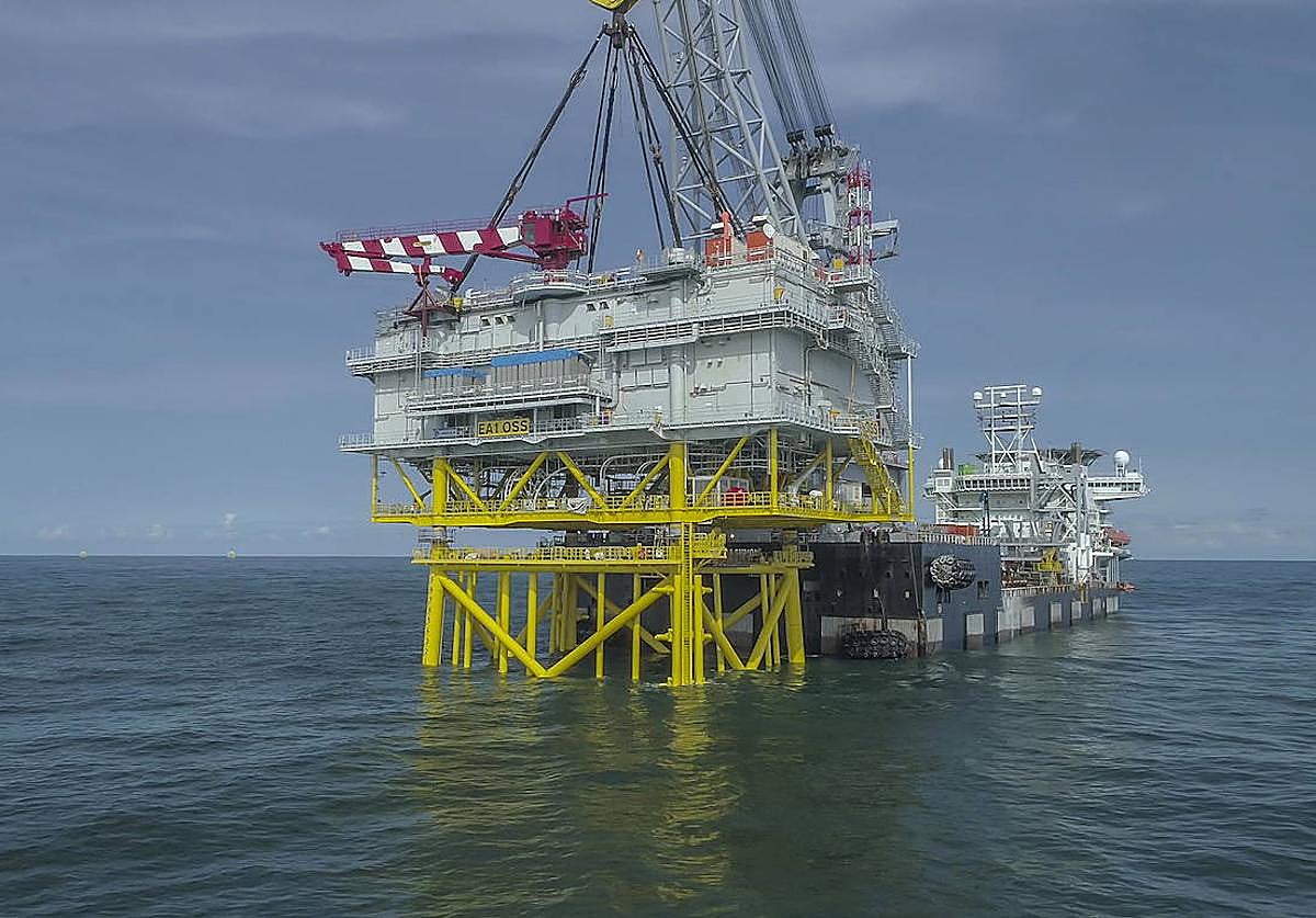 La subestación 'Andalucía II' en el parque eólico East Anglia Three