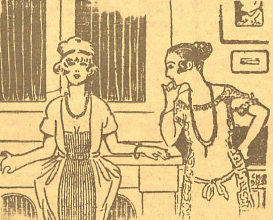 Dos mujeres, en la portada de EL COMERCIO de hace un siglo.