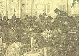 Alumnos del colegio Asturias.