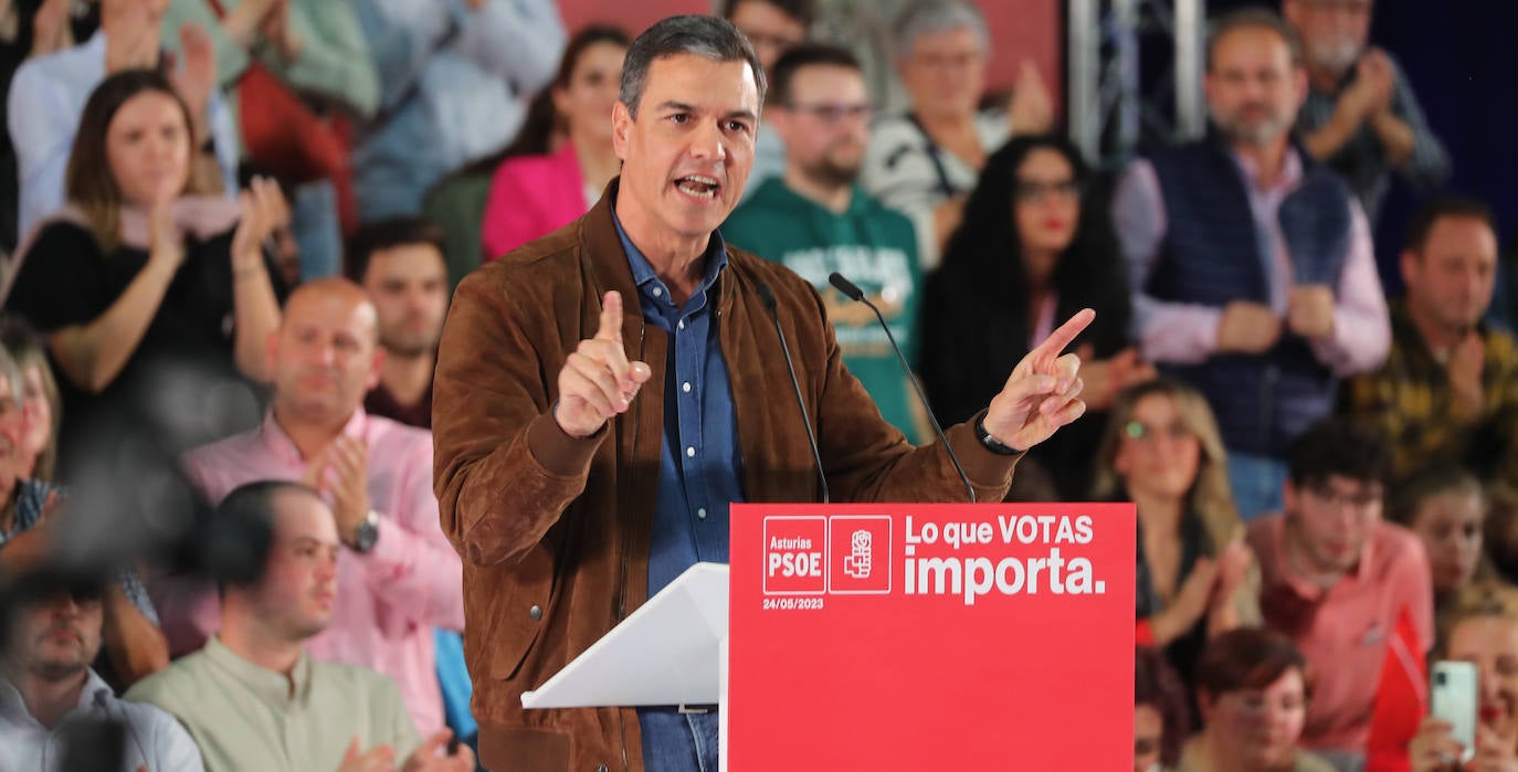 Pedro Sánchez, en Gijón