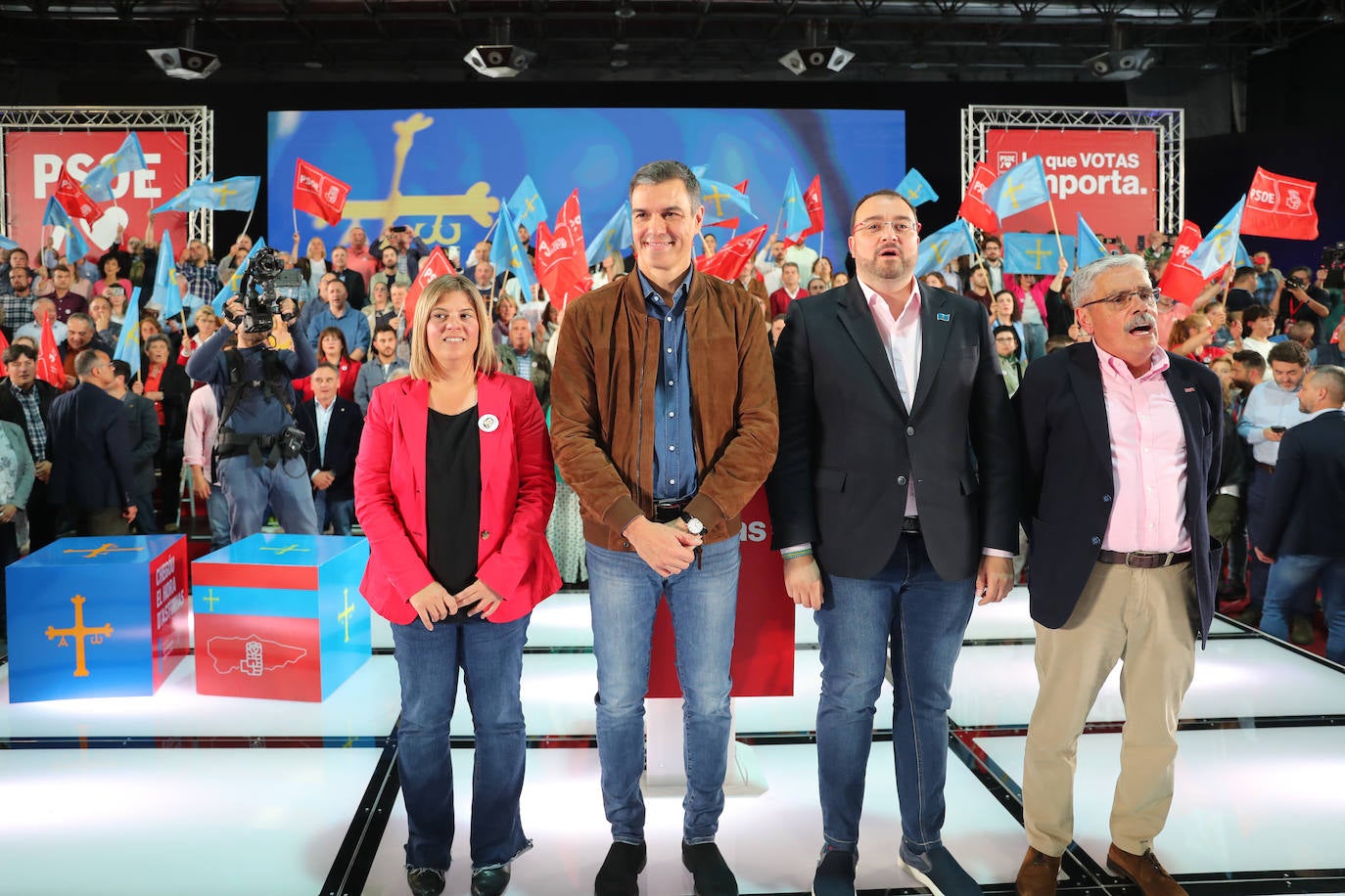 Pedro Sánchez, en Gijón