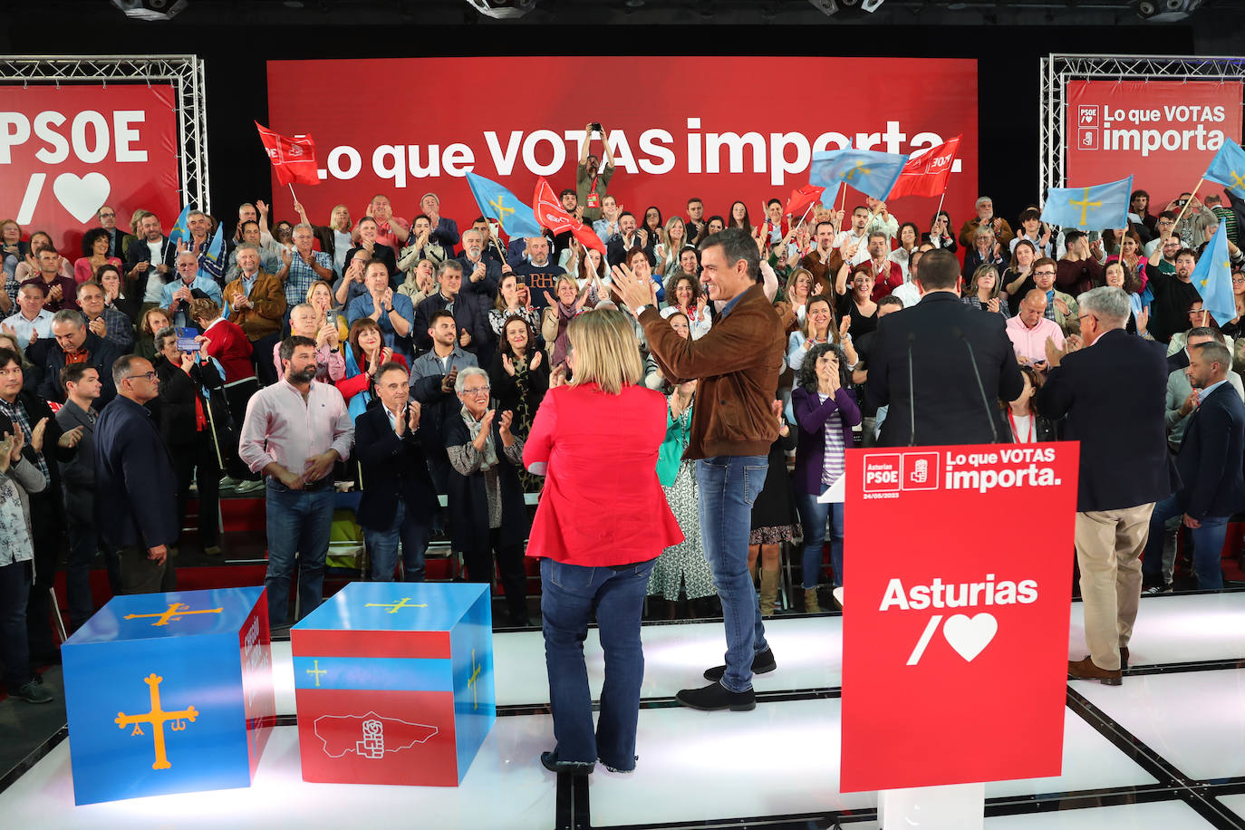 Pedro Sánchez, en Gijón