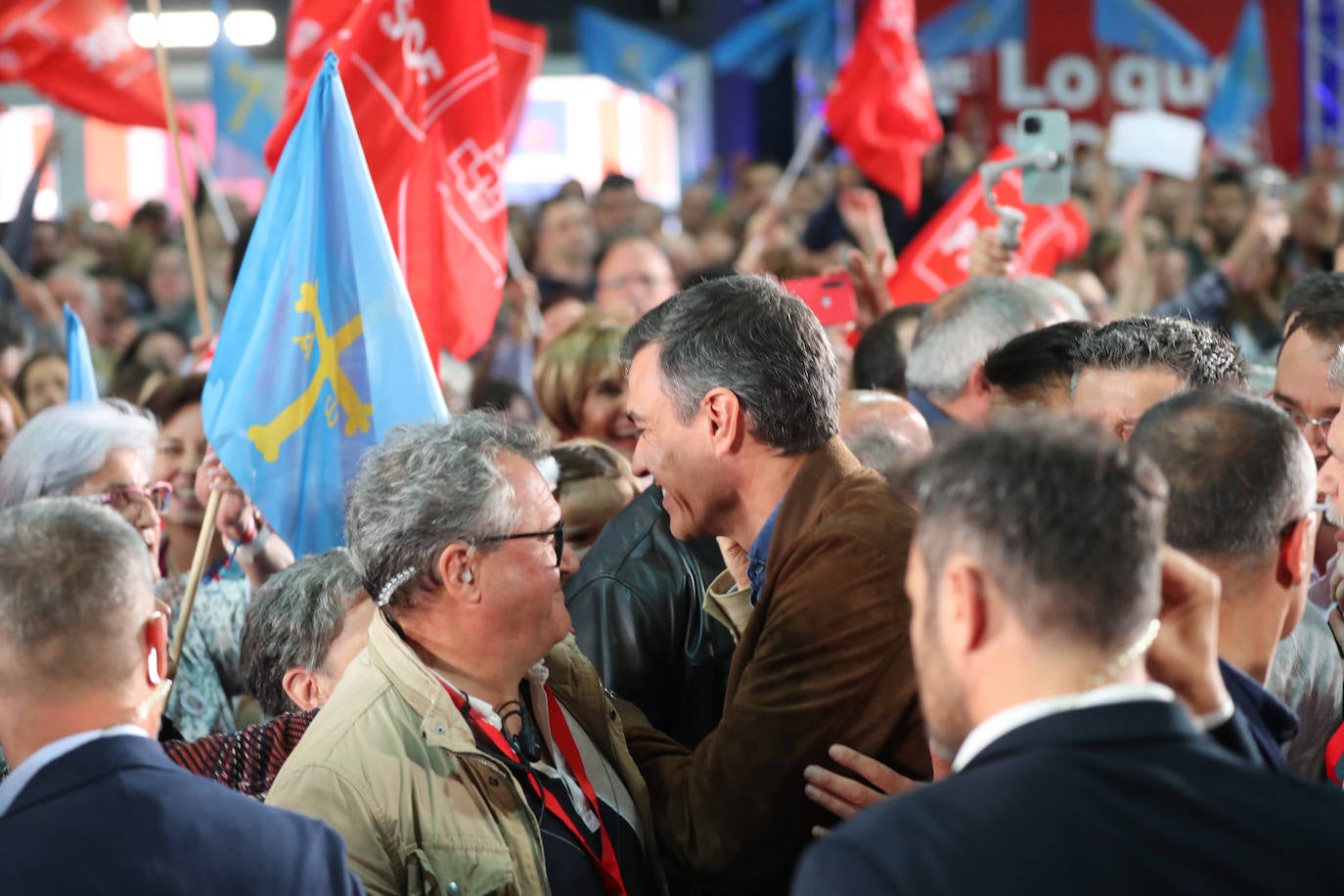 Pedro Sánchez, en Gijón