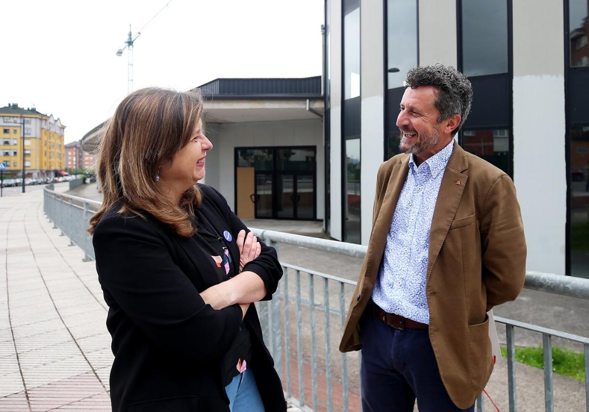 Ana Taboada y Nacho Loy, ayer en La Corredoria.