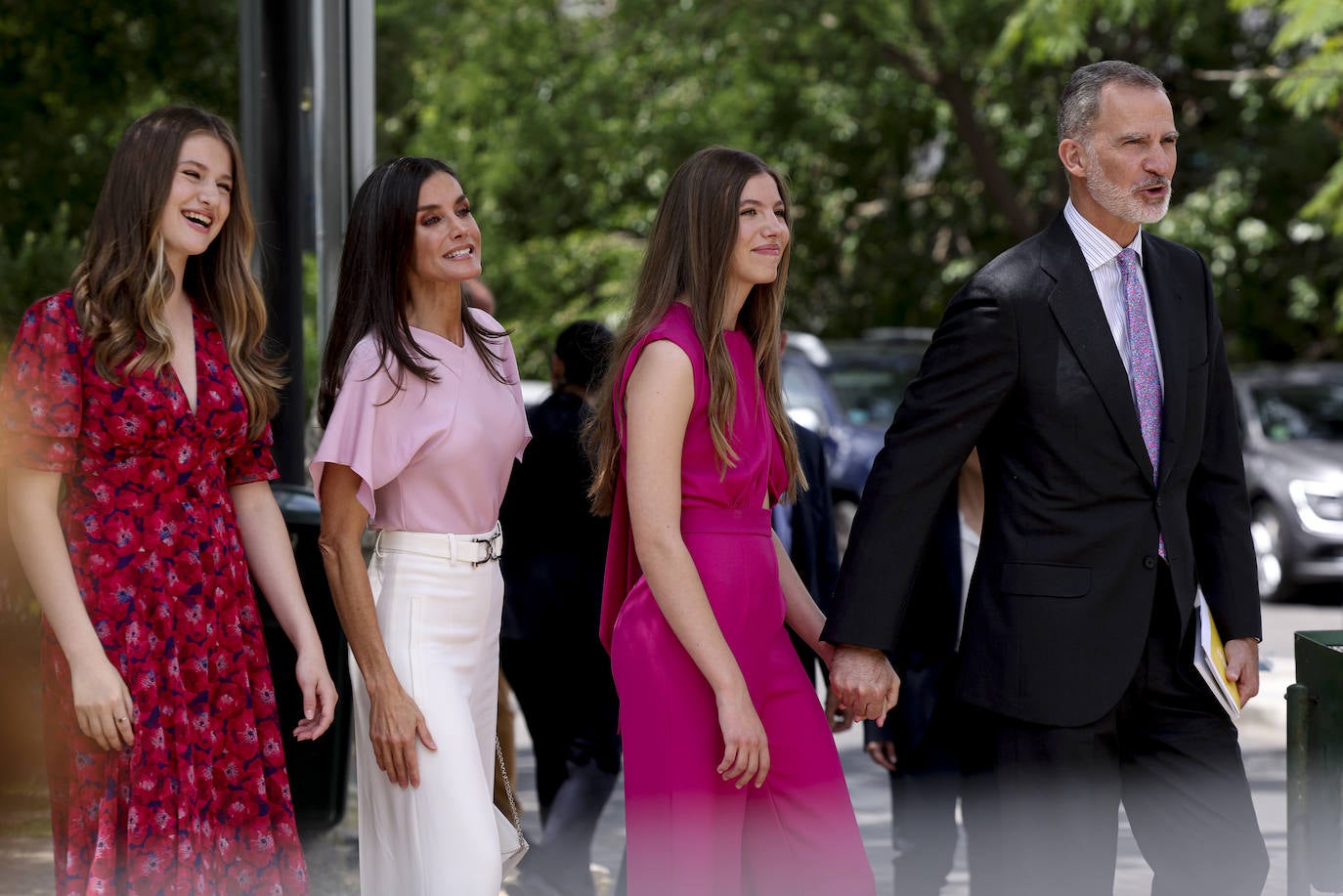 Armonía de color en la confirmación de la infanta Sofía