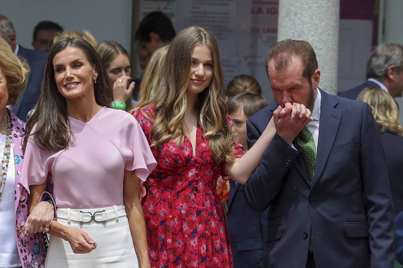 Armonía de color en la confirmación de la infanta Sofía