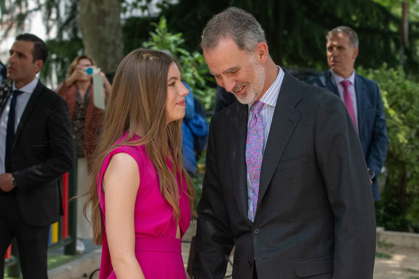 Armonía de color en la confirmación de la infanta Sofía