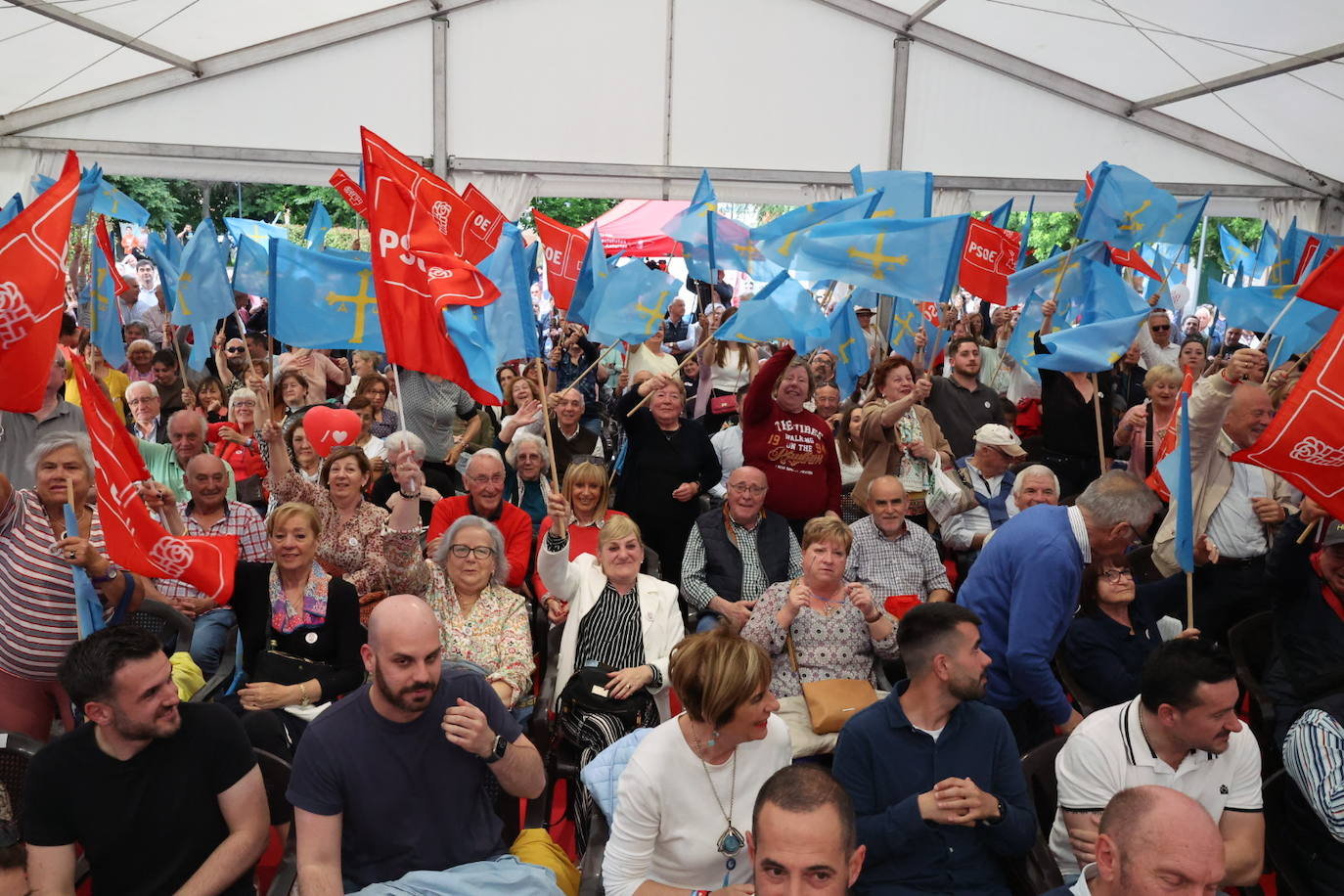 Los candidatos asturianos cierran la campaña del 28M