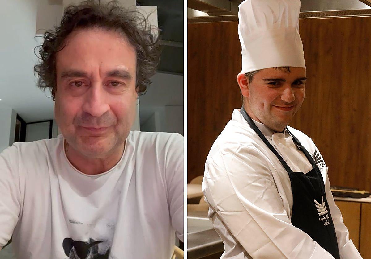 Pepe Rodríguez en el vídeo. En la otra imagen, Isaac Gómez.