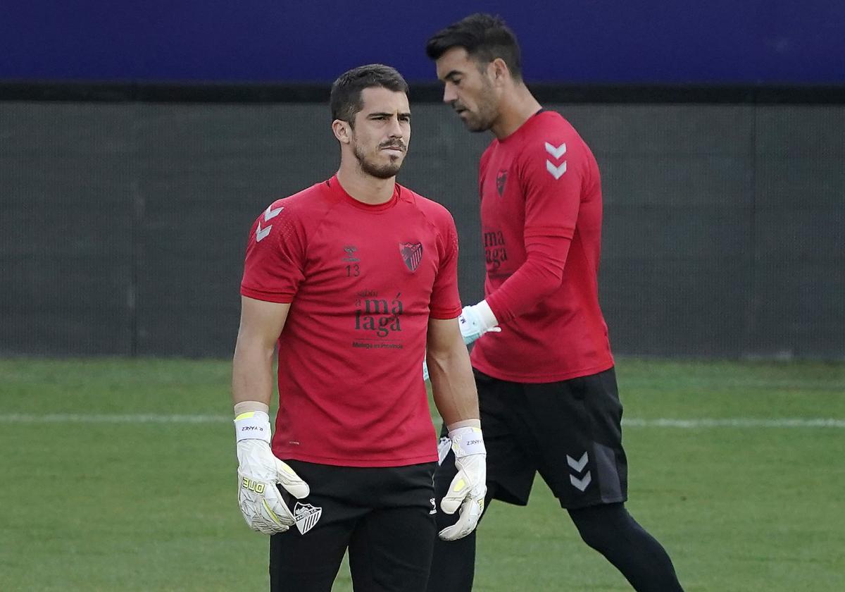 Rubén Yañez, en un partido con el Málaga.