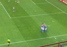 El gol de Mayorga para el Avilés en Los Cármenes