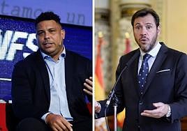 Ronaldo Nazário y Óscar Puente.