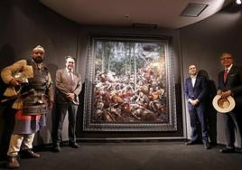 De izquierda a derecha Yeyo Balbás, Augusto Ferrer-Dalmau, José Manuel Álvarez y Juan Antonio García, de la familia García Rivero.