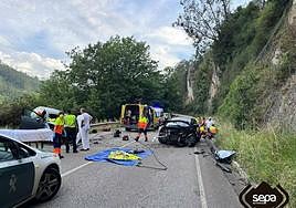 El lugar del accidente.