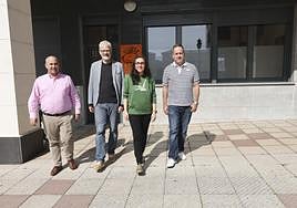 Antonio Gallego, Lennart T. Koch, Raquel Alonso y Javier Pérez, directivos de la Asociación Galbán.