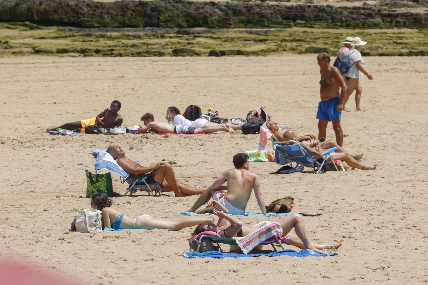 Gijón se refresca en la playa