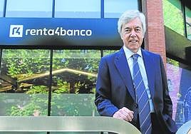 Juan Carlos Ureta posa para EL COMERCIO en la sede central de Renta 4 en Madrid.