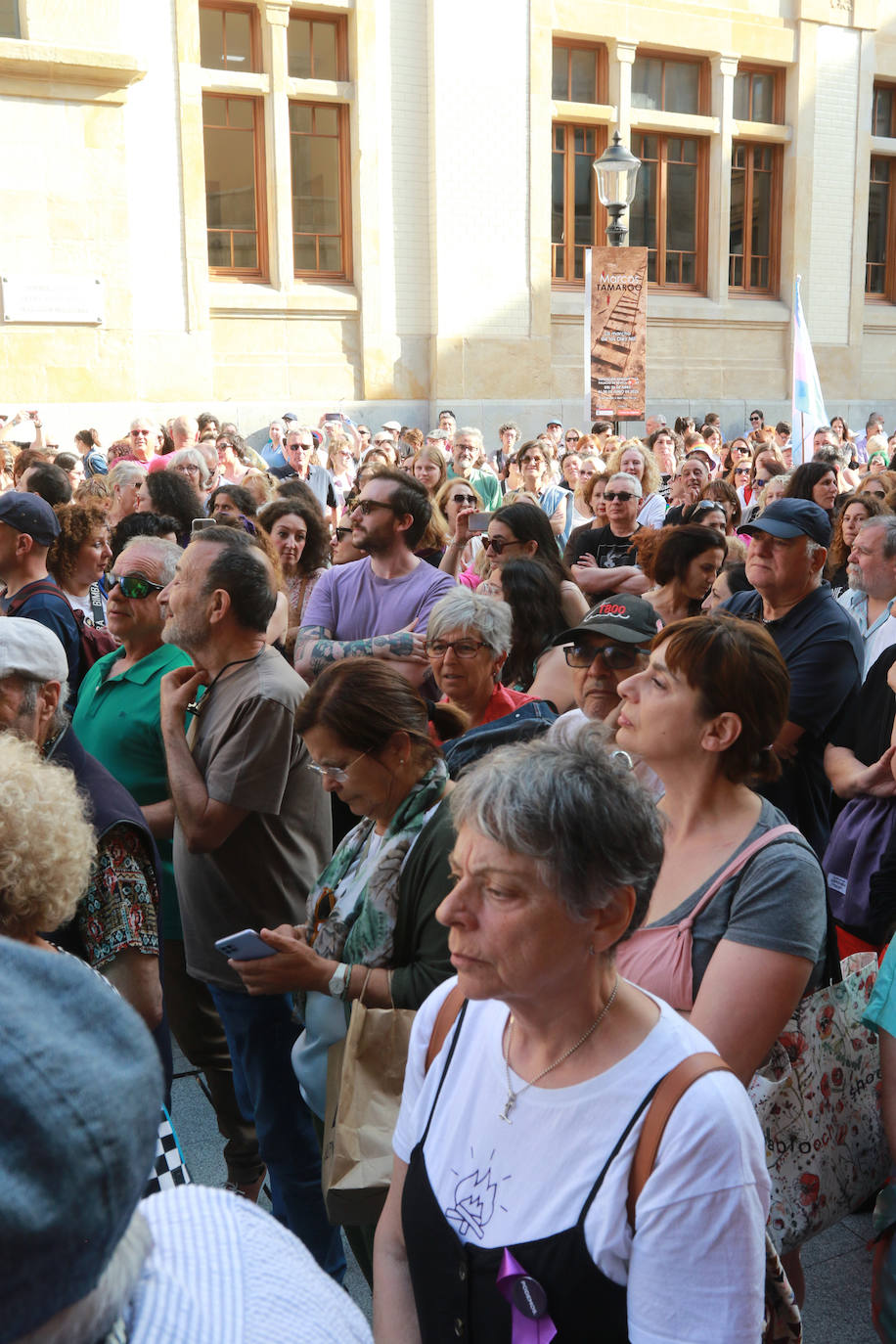 Protesta en Gijón por el pacto con Vox