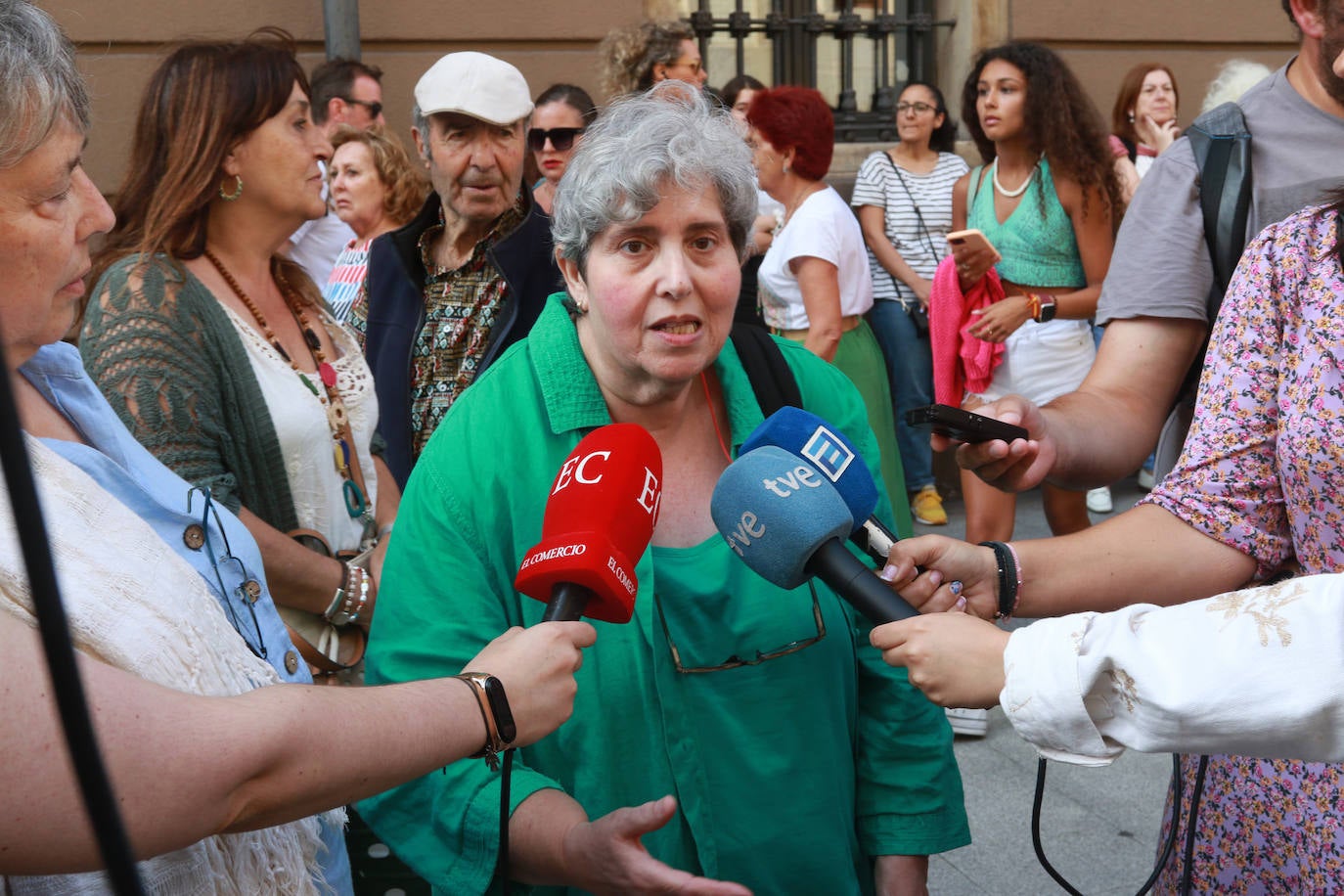 Protesta en Gijón por el pacto con Vox