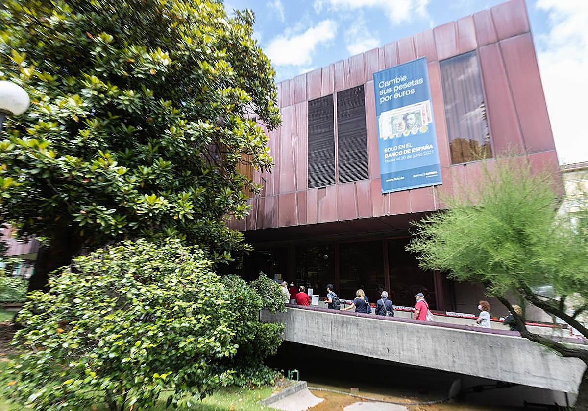 El edificio del Banco de España en Oviedo.