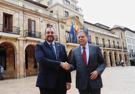 Adrián Barbón y Alfredo Canteli.