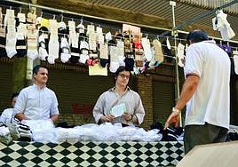 José María Figaredo, ayer, en el mercado de Lugones.