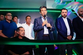 Alejandro Irarragorri, el pasado jueves, durante la inauguración de una exposición conmemorativa del 40 aniversario del Santos Laguna.