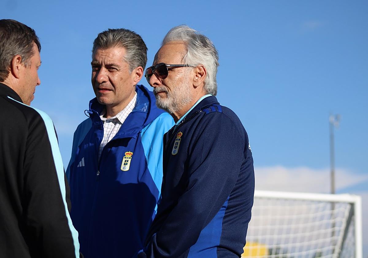 Martín Peláez y Jesús Martínez, en las instalaciones de Pachuca.