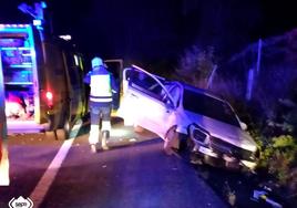 Accidente de tráfico en Cudillero.