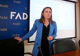 La presidenta de Fade, María Calvo.