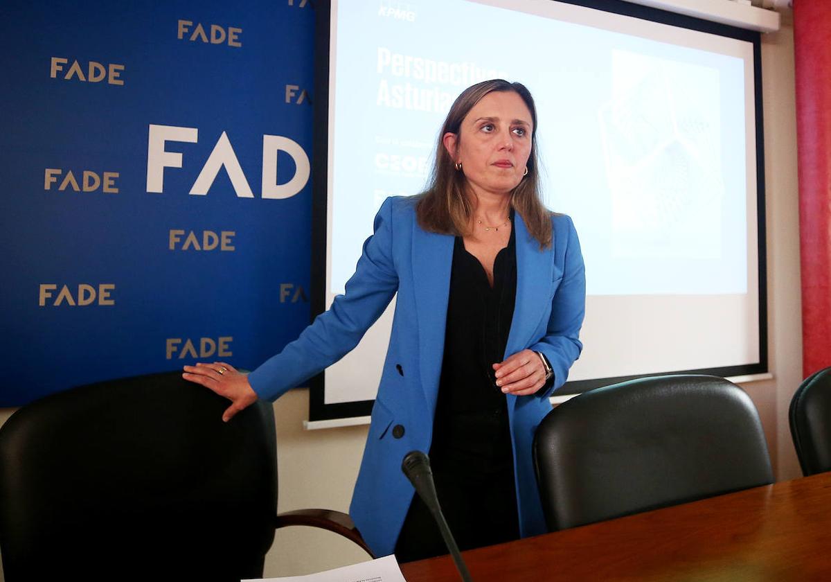 La presidenta de Fade, María Calvo.