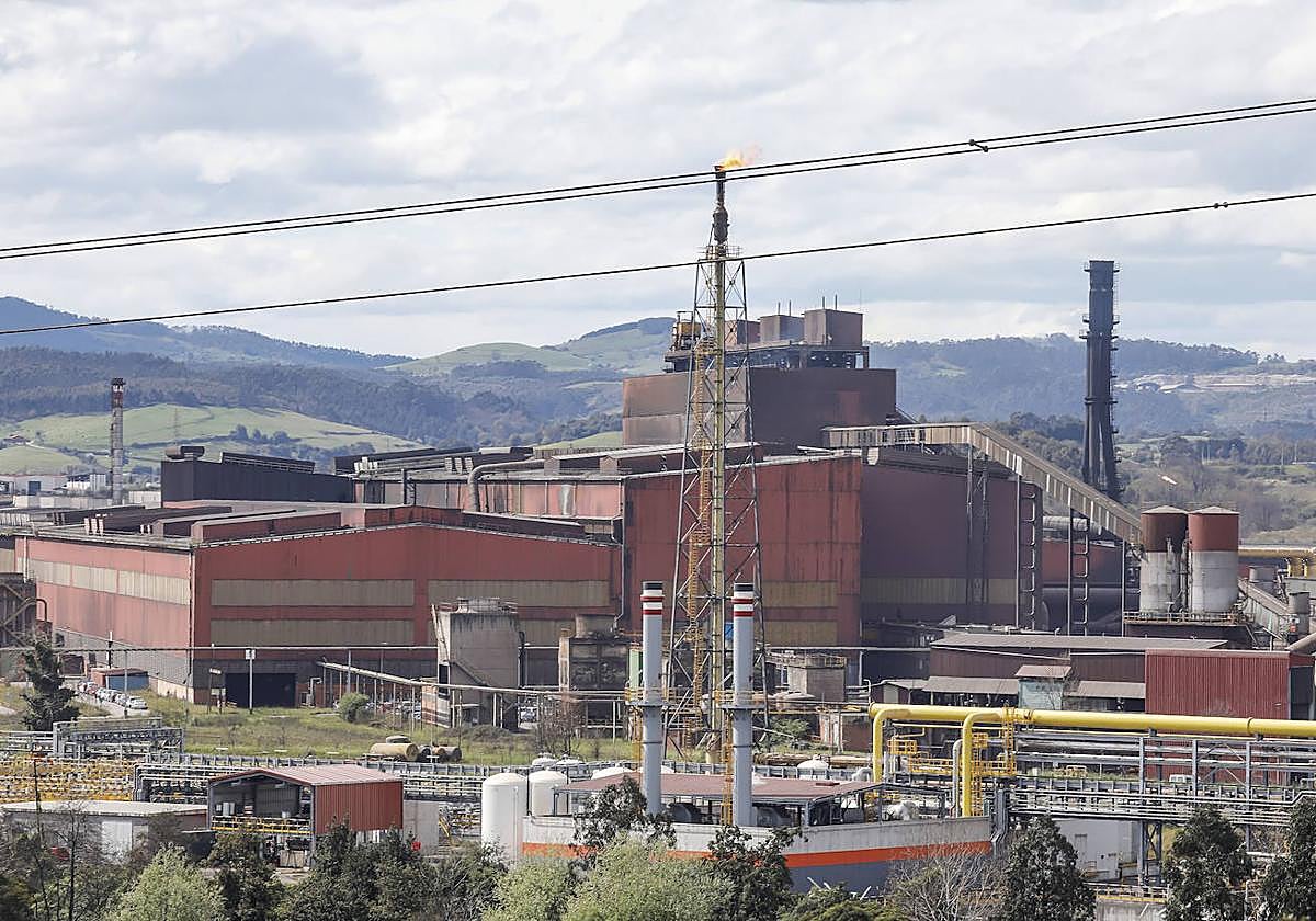 Acería de Gijón, que se transformará con un horno de arco eléctrico.