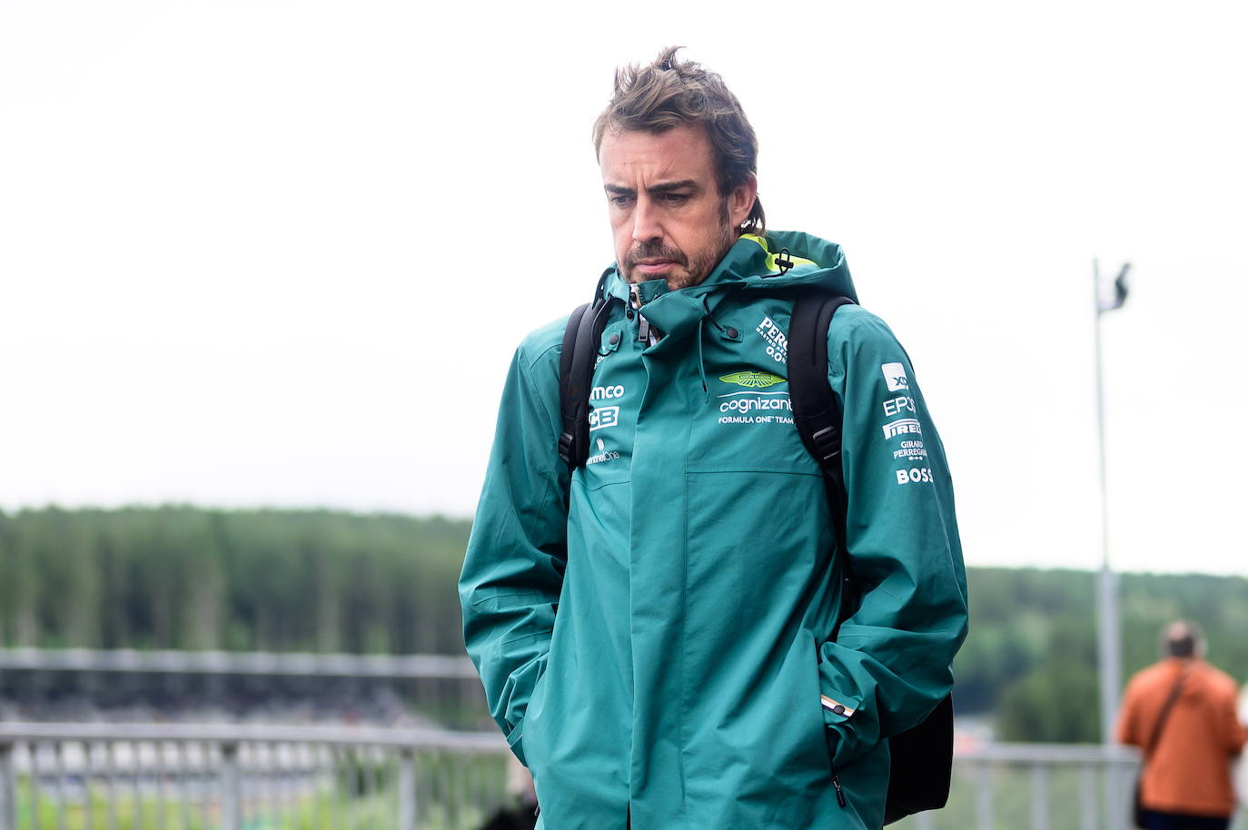 Fernando Alonso, en el circuito belga.