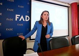 La presidenta de la Federación Asturiana de Empresarios, María Calvo.