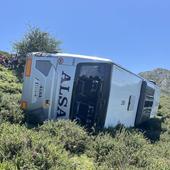 El conductor del autobús, un profesional con amplia experiencia en la ruta