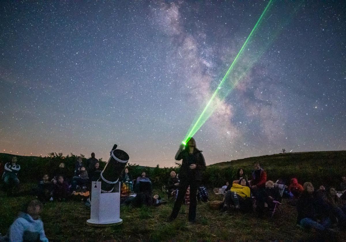 Avistamiento de estrellas en una edición anterior.