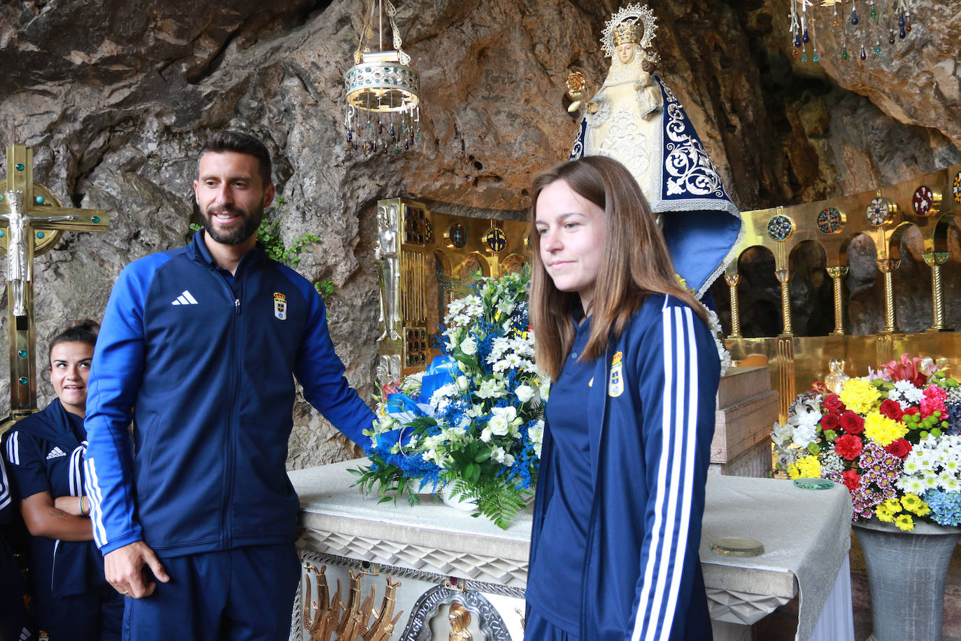 El Real Oviedo y su ofrenda a Covadonga