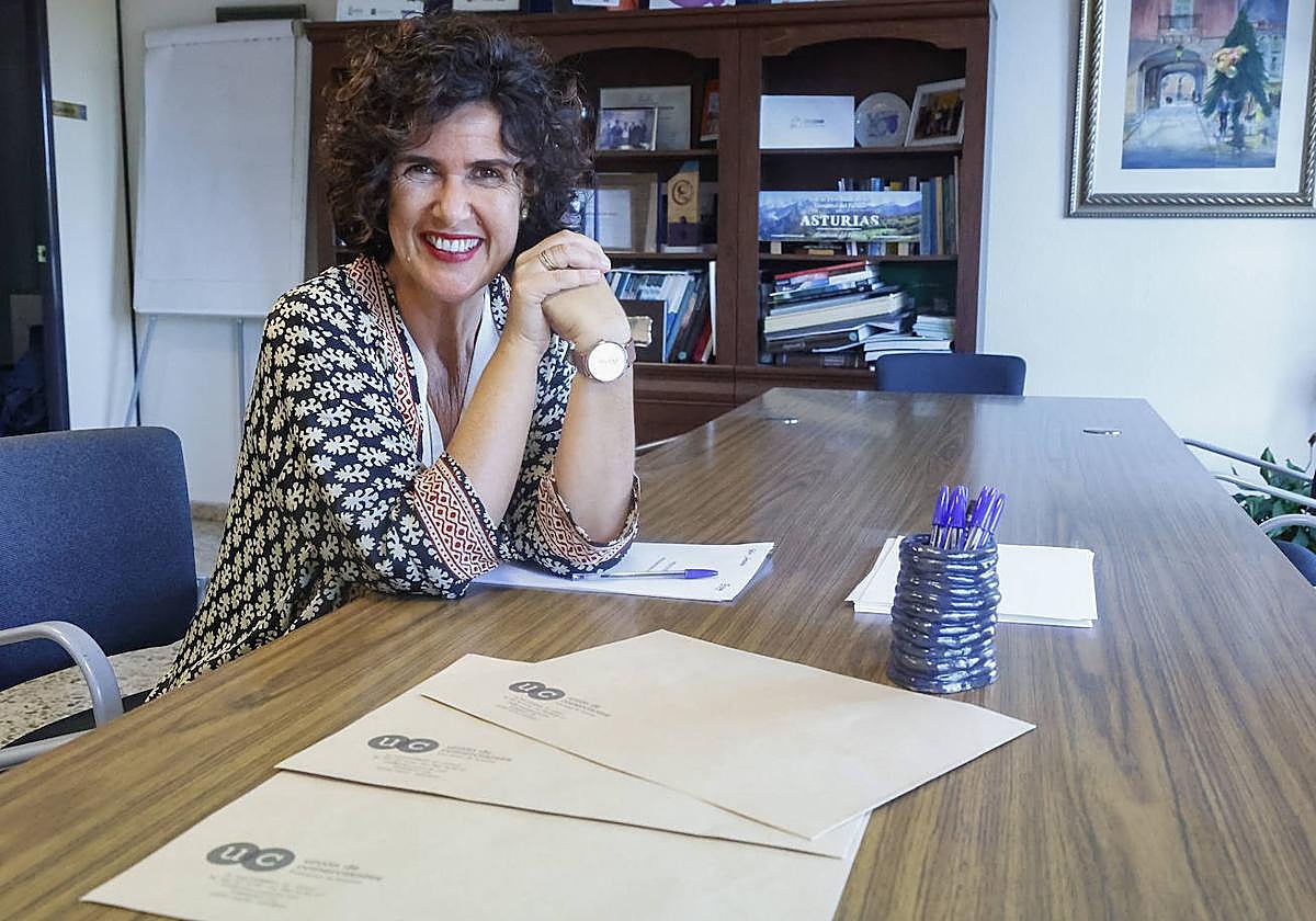 Sara Menéndez García, presidenta de la Unión de Comerciantes del Principado de Asturias.